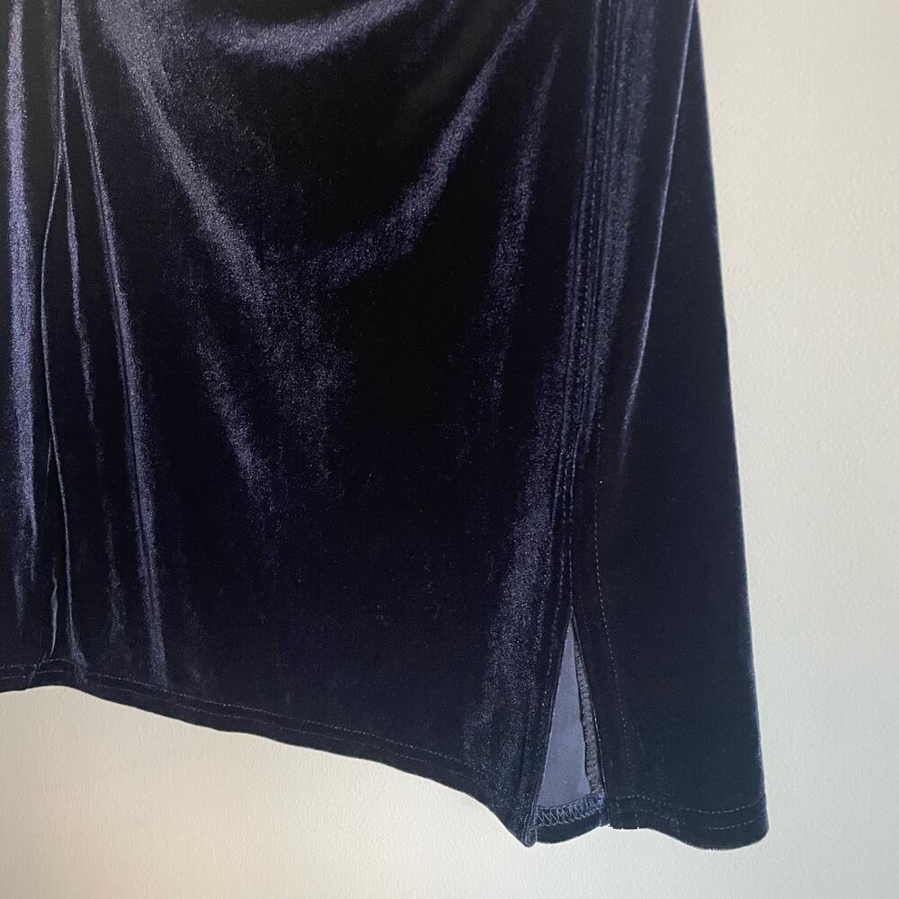 Velvet Y2K Mini Skirt Blue YM Clothing Witchy Sabrina Halloween XS - Picture 3 of 5